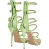 imageFSJ Women Sexy Strappy Gladiator Wedding Sandals High Heel Stiletto Shoes for Summer Prom Party Size 415 USGreen
