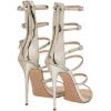 imageFSJ Women Sexy Strappy Gladiator Wedding Sandals High Heel Stiletto Shoes for Summer Prom Party Size 415 USLight Gold