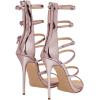 imageFSJ Women Sexy Strappy Gladiator Wedding Sandals High Heel Stiletto Shoes for Summer Prom Party Size 415 USPink Gold