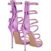 imageFSJ Women Sexy Strappy Gladiator Wedding Sandals High Heel Stiletto Shoes for Summer Prom Party Size 415 USPurple