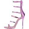 imageFSJ Women Sexy Strappy Gladiator Wedding Sandals High Heel Stiletto Shoes for Summer Prom Party Size 415 USPurple