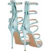 imageFSJ Women Sexy Strappy Gladiator Wedding Sandals High Heel Stiletto Shoes for Summer Prom Party Size 415 USTurquoise
