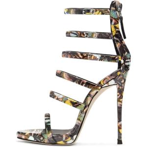 imageFSJ Women Sexy Strappy Gladiator Wedding Sandals High Heel Stiletto Shoes for Summer Prom Party Size 415 USButterfly