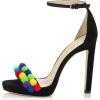 imageFSJ Women Sexy Open Toe Sandals Stiletto High Heels Platform Pumps Dress Shoes Size 415 USBlack Colorball