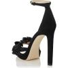 imageFSJ Women Sexy Open Toe Sandals Stiletto High Heels Platform Pumps Dress Shoes Size 415 USBlack Petals