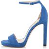 imageFSJ Women Sexy Open Toe Sandals Stiletto High Heels Platform Pumps Dress Shoes Size 415 USBlue