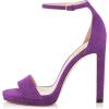 imageFSJ Women Sexy Open Toe Sandals Stiletto High Heels Platform Pumps Dress Shoes Size 415 USPurple