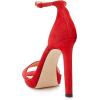 imageFSJ Women Sexy Open Toe Sandals Stiletto High Heels Platform Pumps Dress Shoes Size 415 USRed