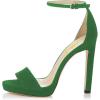 imageFSJ Women Sexy Open Toe Sandals Stiletto High Heels Platform Pumps Dress Shoes Size 415 USSeagreen