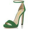 imageFSJ Women Sexy Open Toe Sandals Stiletto High Heels Platform Pumps Dress Shoes Size 415 USSeagreen