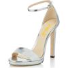 imageFSJ Women Sexy Open Toe Sandals Stiletto High Heels Platform Pumps Dress Shoes Size 415 USSilver
