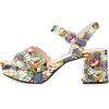 imageFSJ Women Peep Toe Chunky High Heels Platform Sandals Ankle Strap Velvet ampamp Suede Summer Dress Wedding Prom Shoes Size 415 USCartoon