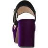 imageFSJ Women Peep Toe Chunky High Heels Platform Sandals Ankle Strap Velvet ampamp Suede Summer Dress Wedding Prom Shoes Size 415 USPurple Black