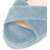 imageFSJ Women Peep Toe Chunky High Heels Platform Sandals Ankle Strap Velvet ampamp Suede Summer Dress Wedding Prom Shoes Size 415 USSky Blue