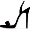 imageFSJ Women Sexy High Heel Stiletto Sandal Back Strap Slingback Open Toe Evening Party Dance Graceful Shoes Size 415 USBlacksuede