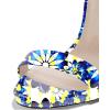 imageFSJ Women Sexy High Heel Stiletto Sandal Back Strap Slingback Open Toe Evening Party Dance Graceful Shoes Size 415 USBlue Floral