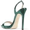 imageFSJ Women Sexy High Heel Stiletto Sandal Back Strap Slingback Open Toe Evening Party Dance Graceful Shoes Size 415 USGreen