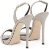 imageFSJ Women Sexy High Heel Stiletto Sandal Back Strap Slingback Open Toe Evening Party Dance Graceful Shoes Size 415 USGrey