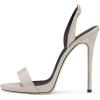 imageFSJ Women Sexy High Heel Stiletto Sandal Back Strap Slingback Open Toe Evening Party Dance Graceful Shoes Size 415 USGrey
