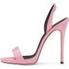 imageFSJ Women Sexy High Heel Stiletto Sandal Back Strap Slingback Open Toe Evening Party Dance Graceful Shoes Size 415 USLight Pink