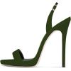 imageFSJ Women Sexy High Heel Stiletto Sandal Back Strap Slingback Open Toe Evening Party Dance Graceful Shoes Size 415 USOlivesuede