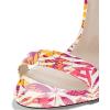 imageFSJ Women Sexy High Heel Stiletto Sandal Back Strap Slingback Open Toe Evening Party Dance Graceful Shoes Size 415 USRed Floral