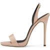 imageFSJ Women Sexy High Heel Stiletto Sandal Back Strap Slingback Open Toe Evening Party Dance Graceful Shoes Size 415 USTan