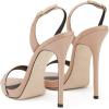 imageFSJ Women Sexy High Heel Stiletto Sandal Back Strap Slingback Open Toe Evening Party Dance Graceful Shoes Size 415 USTan