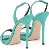 imageFSJ Women Sexy High Heel Stiletto Sandal Back Strap Slingback Open Toe Evening Party Dance Graceful Shoes Size 415 USTurquoise