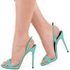 imageFSJ Women Sexy High Heel Stiletto Sandal Back Strap Slingback Open Toe Evening Party Dance Graceful Shoes Size 415 USTurquoise