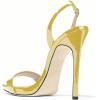 imageFSJ Women Sexy High Heel Stiletto Sandal Back Strap Slingback Open Toe Evening Party Dance Graceful Shoes Size 415 USYellow