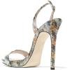 imageFSJ Women Sexy High Heel Stiletto Sandal Back Strap Slingback Open Toe Evening Party Dance Graceful Shoes Size 415 USYellow Floral