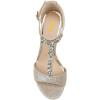imageFSJ Women Wedding T Strap Open Toe Sandals Rhinestones Crystal Studded Chunky High Heel Buckled Shoes Size 415 USGold