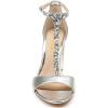 imageFSJ Women Wedding T Strap Open Toe Sandals Rhinestones Crystal Studded Chunky High Heel Buckled Shoes Size 415 USSilver