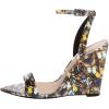 imageWomen Hot Summer Open Toe Sandals Ankle Strap Wedge High Heeled Casual Patent Leather Shoes Size 415 USButterfly