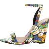 imageWomen Hot Summer Open Toe Sandals Ankle Strap Wedge High Heeled Casual Patent Leather Shoes Size 415 USCartoon