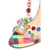 imageFSJ Women Fashion Open Almond Toe Ankle Strap Sandals Chunky High Heel Crystal Rhinestone Pumps Wedding Party Evening ShoesRainbow