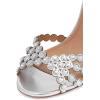 imageFSJ Women Fashion Open Almond Toe Ankle Strap Sandals Chunky High Heel Crystal Rhinestone Pumps Wedding Party Evening ShoesSilver