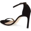 imageWomen Classic Open Toe Sandals Ankle Strap High Heels Two Piece Buckled Prom Shoes Size 415 USBlack