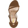 imageWomen Classic Open Toe Sandals Ankle Strap High Heels Two Piece Buckled Prom Shoes Size 415 USBrown
