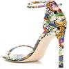 imageWomen Classic Open Toe Sandals Ankle Strap High Heels Two Piece Buckled Prom Shoes Size 415 USCartoon