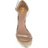 imageWomen Classic Open Toe Sandals Ankle Strap High Heels Two Piece Buckled Prom Shoes Size 415 USChampagne