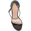 imageWomen Classic Open Toe Sandals Ankle Strap High Heels Two Piece Buckled Prom Shoes Size 415 USDark