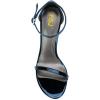 imageWomen Classic Open Toe Sandals Ankle Strap High Heels Two Piece Buckled Prom Shoes Size 415 USDark Blue