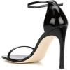imageWomen Classic Open Toe Sandals Ankle Strap High Heels Two Piece Buckled Prom Shoes Size 415 USEvening