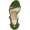 imageWomen Classic Open Toe Sandals Ankle Strap High Heels Two Piece Buckled Prom Shoes Size 415 USOlive