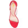imageWomen Classic Open Toe Sandals Ankle Strap High Heels Two Piece Buckled Prom Shoes Size 415 USOrange Red