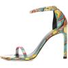 imageWomen Classic Open Toe Sandals Ankle Strap High Heels Two Piece Buckled Prom Shoes Size 415 USWatercolor
