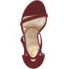 imageWomen Classic Open Toe Sandals Ankle Strap High Heels Two Piece Buckled Prom Shoes Size 415 USWine
