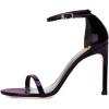 imageWomen Classic Open Toe Sandals Ankle Strap High Heels Two Piece Buckled Prom Shoes Size 415 USFuchsia